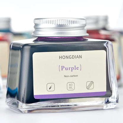 Hongdian Fountain Pen Bottled Ink Purple Color (2.0288 Fl Oz)