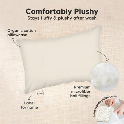 Mini Toddler Pillow with Pillowcase