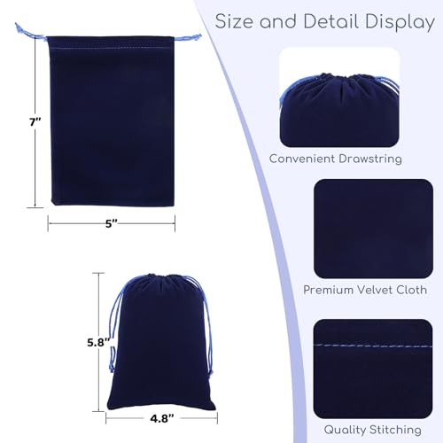 50Pcs Small Drawstring Gift Bags (18.6599 Ounce)