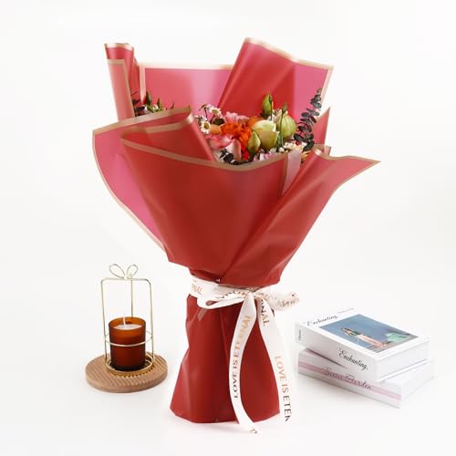 20 Sheets Flower Waterproof Wrapping Paper (20 Count)