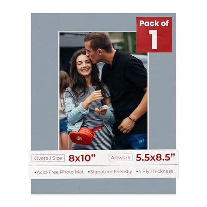8x10 Mat Bevel Cut for 5.5x8.5 Photos