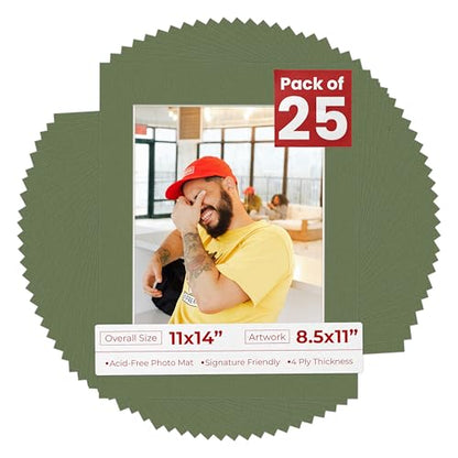 11x14 Mat for 8.5x11 Photo (25 Count)