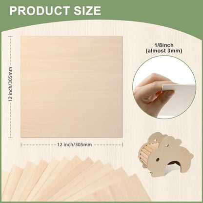 12 Pack Basswood Sheets 1