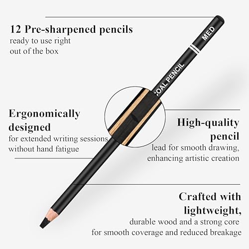 Charcoal Pencils for Drawing