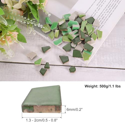500g 1.1LB Irregular Ceramics Mosaic Tiles