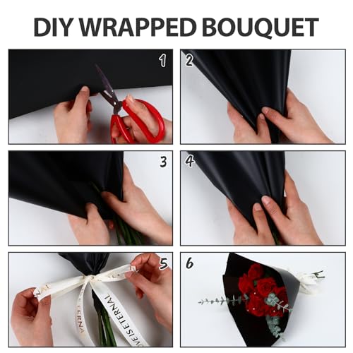 20 Sheets Flower Waterproof Wrapping Paper (20 Count)