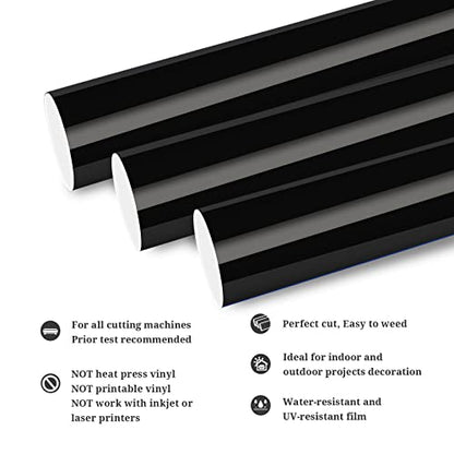 Permanent Adhesive Vinyl 12" x 10ft (10 Foot)