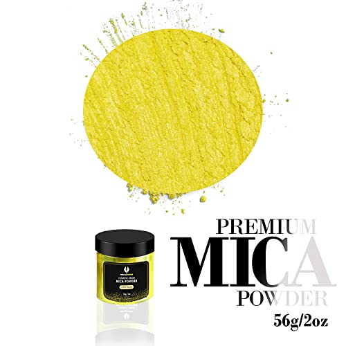 Citrus Yellow Mica Powder for Epoxy Resin 56g