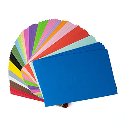 8.5x5.5inch Colorful Foam Sheets Crafts 20 Assorted Colors 92 Pack 2mm Thick EVA Foam Sheet for School Project Supply Scrapbooking DIY Cosplay Handcraft (92 Count)