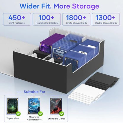 Card Deck Case for Trading Cards 1800+