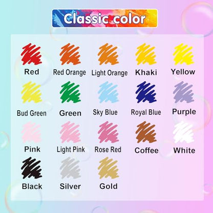 18Color Acrylic Paint Markers Set (18 Count)