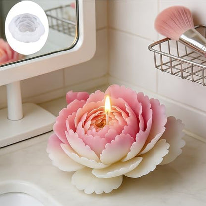 Large Flower Epoxy Resin Molds for Candle Making
