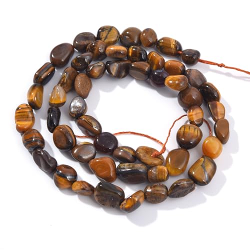 Yellow Tiger Eye Pebble Nugget Oval Free Tumbled Stone 6