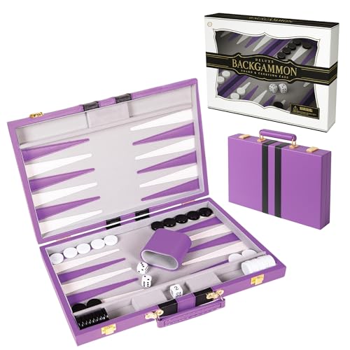 Premium Backgammon 15" Medium Purple