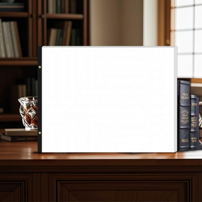 2-Pack) Large Dotted Paper Notepad - 22" x 17" Grid Dot Paper, 100 Sheets/200 Pages, 100 Gsm White Paper Desk Pad for Office/School/Home