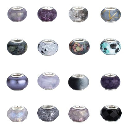 Black Mix Large Hole Beads (100 Count)