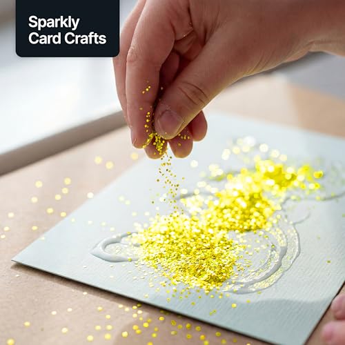 Craft Glitter Fluorescent Yellow 100g Extra Chunky Glitter (3.5 Ounce)