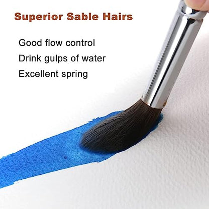 Sable Watercolor Brushes Professional