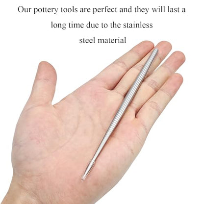 6 PCS Clay Needle Tools Sculpting Ceramics Modeling Carving Tools for Model Clay Supplies (6 Count)