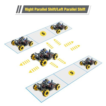 4WD Mecanum Robot Car Kit Smart DIY Project Compatible with Arduino IDE