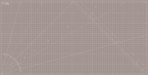 Cutting Mat 36x72 Black & Taupe