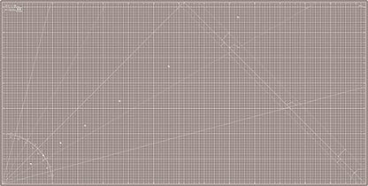 Cutting Mat 36x72 Black & Taupe