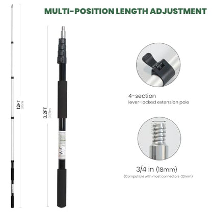 12 FT Telescopic Extension Pole