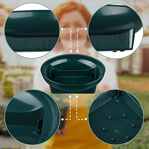 12 Pcs Green Floral Bowls for Flower Arrangements 6.3 Inch (12 Count)
