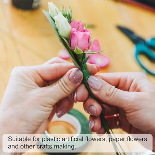 26 Gauge 16" Floral Stem Wire Paper Wrapped Iron Artificial 100Pcs
