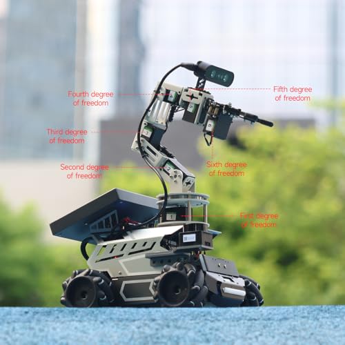 ROS2 Robot Kit with Jetson Orin NX 16GB Super Large AI Model with 6DOF Robotic Arm