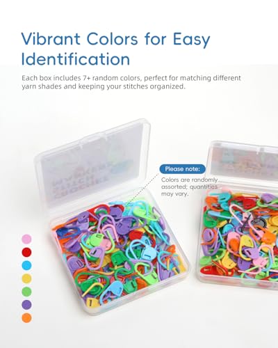 100PCS Crochet Stitch Markers by Flickzo (100 Count)