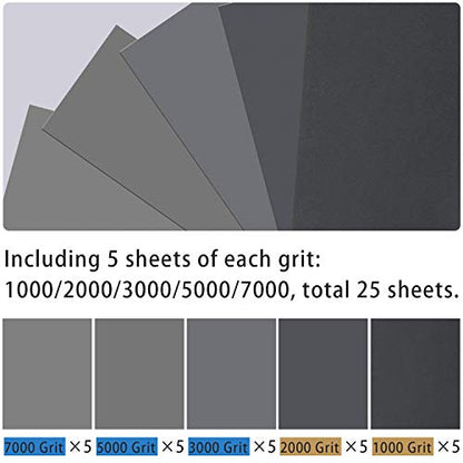 25PCS Sandpaper (25 Count)