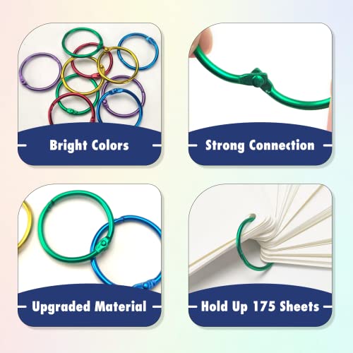 50 Pcs Binder Rings (50 Count)