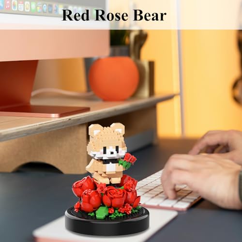 Artificial Flower Animal Toy Building Set for Adult
