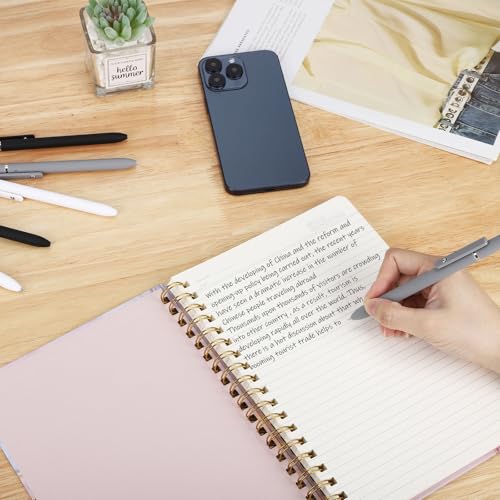 Gel Pens 6 Pcs 0.5mm Retractable Quick Dry Black Ink Pens (6 Count)