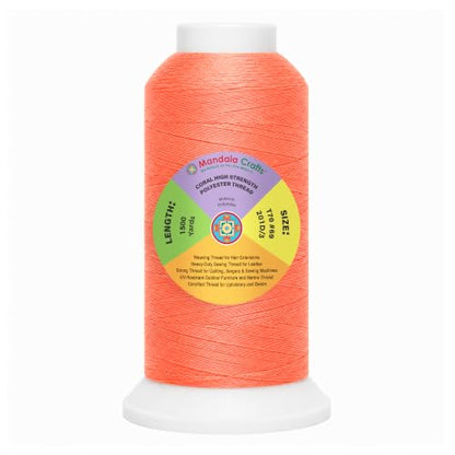 Coral Tex 70 Polyester Heavy Duty Thread for Upholstery
