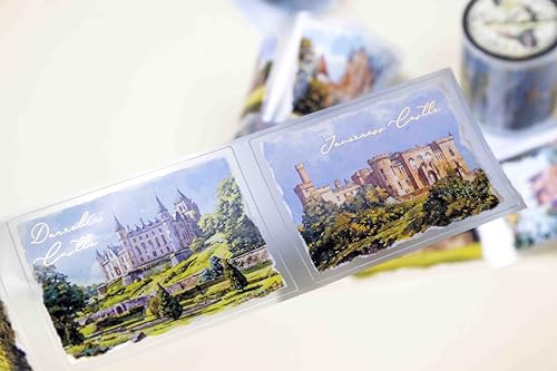 Scotland Landscapes Transparent Vintage Washi Tape 5x5 cm