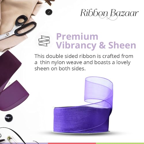 Sheer Organza Wired Ribbon (75 Foot)