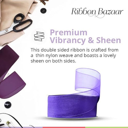 Sheer Organza Wired Ribbon (75 Foot)