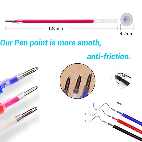 Heat Erasable Fabric Marking Pens with 28 Refills for Tailors Sewing (4 Count)
