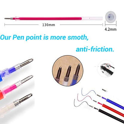 Heat Erasable Fabric Marking Pens with 28 Refills for Tailors Sewing (4 Count)