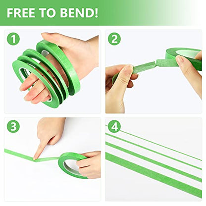 4 Pack Masking Tape Pinstripe 1 (624 Foot)