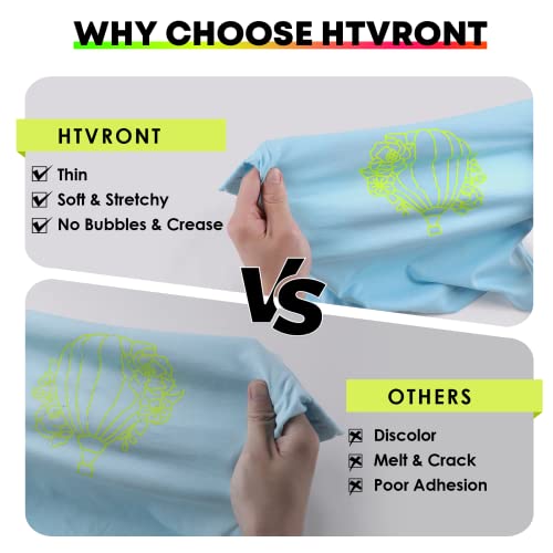 Heat Transfer Vinyl Neon Orange HTV Rolls