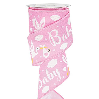 Pink Baby Ribbon for Baby Shower (30 Foot)