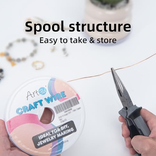 18 Gauge Craft Wire for Beading & Sculpting (120 Foot)