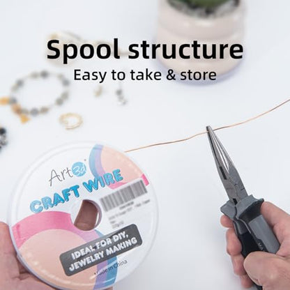 18 Gauge Craft Wire for Beading & Sculpting (120 Foot)