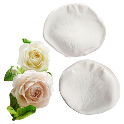 3D Rose Petals Shape Silicone Fondant Mold Chocolate Molds Candy Molds Veining Petal Sugar Flower Making Tool