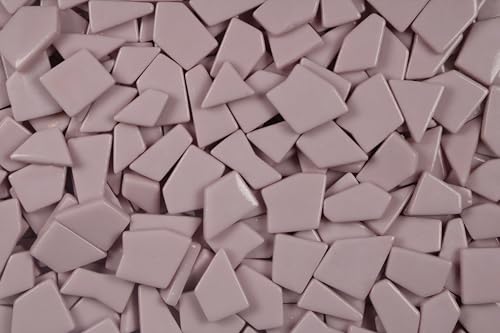 Irregular Glass Mosaic Tiles Bulk 500g Glossy and Iridescent Mosaic Glass Tiles for DIY Projects and Arts and Crafts Solid Colors and Mixes (263 Count)