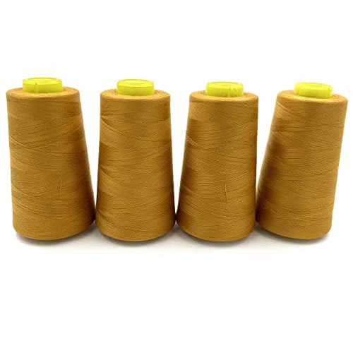 4 Cones of 3000 Yards Each Spool Thread for All Purpose