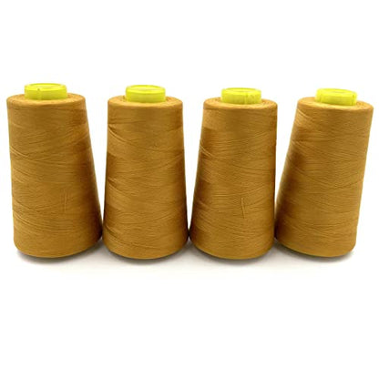 4 Cones of 3000 Yards Each Spool Thread for All Purpose